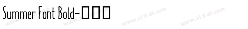 Summer Font Bold字体转换 Summer Font Bold字体转换